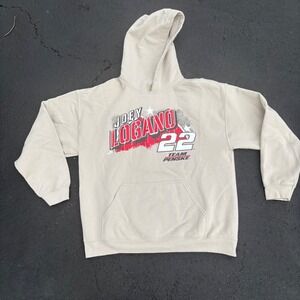 Joey Logano 22 NASCAR‎ Team Penske Racing Pullover Hoodie - Men's Large
